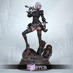 2b nsfw|2B Nier Automata NSFW Model Figure STL for 3D Printing 3D